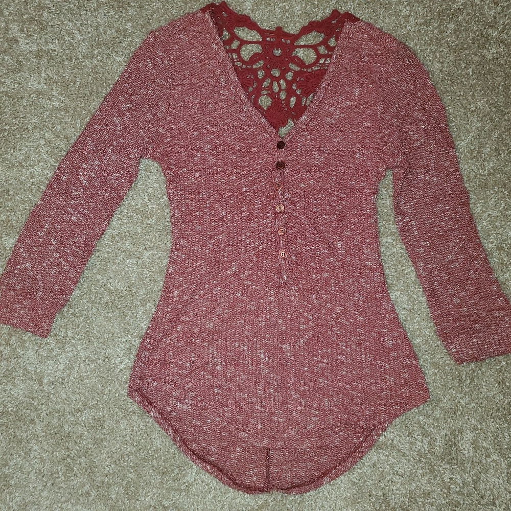 Crochet back top